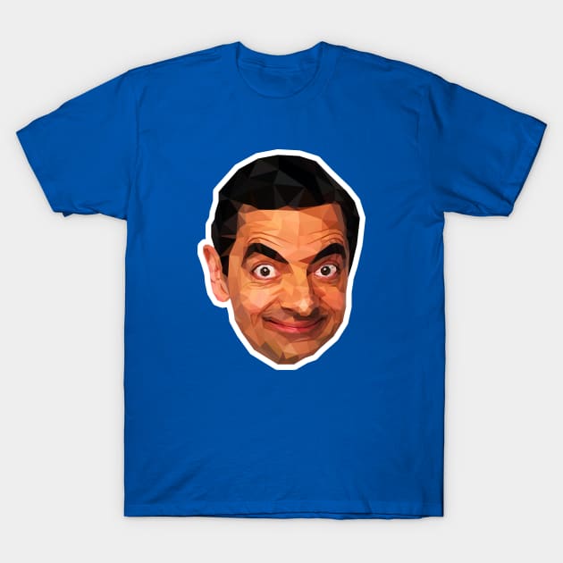 Mr. Bean Low Poly Art T-Shirt by RekaPixel